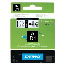 DYMO Cinta LM D1 12mmx7m Blanco/negro en Huesoi