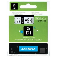 DYMO Cinta LM D1 9mmx7m Negro/blanco en Huesoi