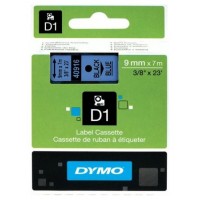 DYMO Cinta LM D1 9mmx7m Negro/azul en Huesoi