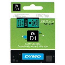 DYMO Cinta LM D1 9mmx7m Negro/verde en Huesoi
