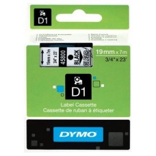 DYMO Cinta LM D1 19mmx7m Negro/transparente en Huesoi