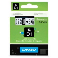 DYMO Cinta LM D1 19mmx7m Negro/blanco en Huesoi