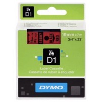 DYMO Cinta LM D1 19mmx7m Negro/rojo en Huesoi