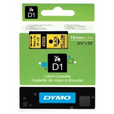 DYMO Cinta LM D1 19mmx7m Negro/amarillo en Huesoi