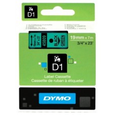 DYMO Cinta LM D1 19mmx7m Negro/verde en Huesoi