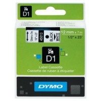 DYMO Cinta LM D1 24mmx7m Negro/blanco en Huesoi