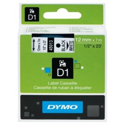 DYMO Cinta LM D1 24mmx7m Negro/blanco en Huesoi