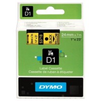 DYMO Cinta LM D1 24mmx7m Negro/amarillo en Huesoi