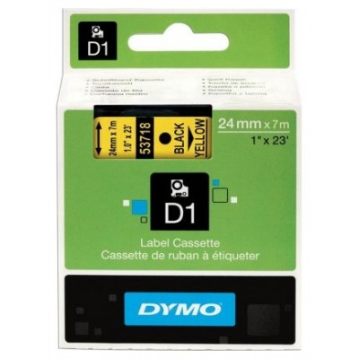 DYMO Cinta LM D1 24mmx7m Negro/amarillo en Huesoi