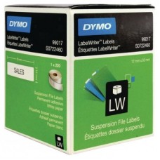 DYMO Etiqueta LW carpetas colgantes 50x12mm, 1 rollo etiquetas  (220) Papel Blanco en Huesoi