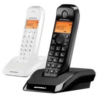 MOTOROLA S1202 Telefono DECT DUO Blanco / Negro en Huesoi