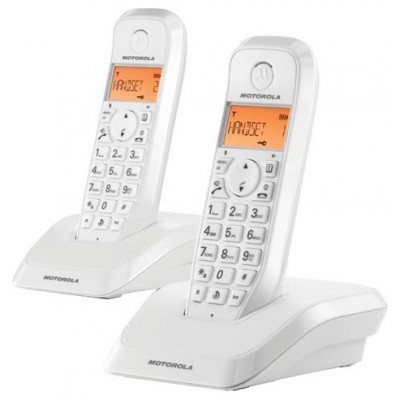 MOTOROLA S1202 Telefono DECT DUO Blanco en Huesoi