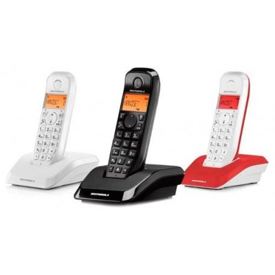 MOTOROLA S1203 Telefono DECT TRIO Colores en Huesoi