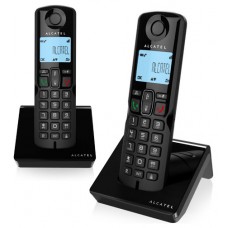 Alcatel S250 Duo Teléfono DECT Negro Identificador de llamadas (Espera 4 dias) en Huesoi