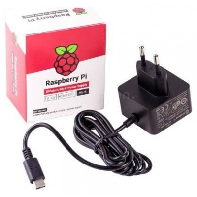 Raspberry alimentador oficial para Pi 4 - USB-C - 5V - en Huesoi