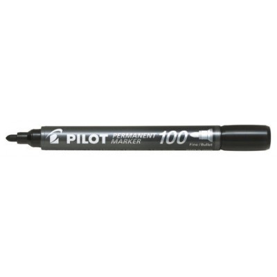 MARCADOR PERMANENTE PUNTA CONICA SCA-100 NEGRO PILOT SCA-100-B (MIN12) (Espera 4 dias) en Huesoi