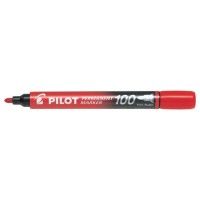 MARCADOR PERMANENTE PUNTA CONICA SCA-100 ROJO PILOT SCA-100-R (MIN12) (Espera 4 dias) en Huesoi