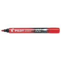 MARCADOR PERMANENTE PUNTA CONICA SCA-100 ROJO PILOT SCA-100-R (MIN12) (Espera 4 dias) en Huesoi