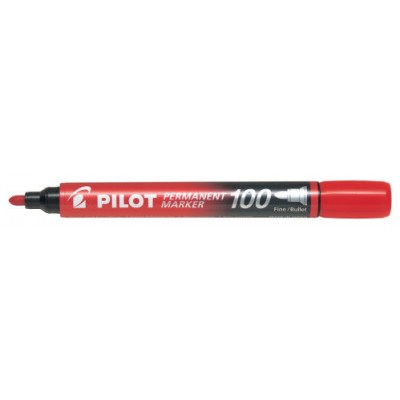 MARCADOR PERMANENTE PUNTA CONICA SCA-100 ROJO PILOT SCA-100-R (MIN12) (Espera 4 dias) en Huesoi