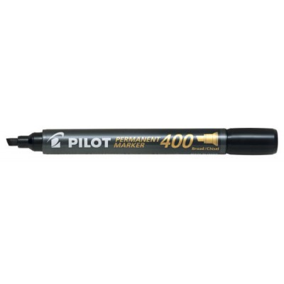 MARCADOR PERMANENTE PUNTA BISELADA SCA-400 NEGRO PILOT SCA-400-B (MIN12) (Espera 4 dias) en Huesoi