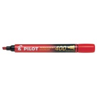 MARCADOR PERMANENTE PUNTA BISELADA SCA-400 ROJO PILOT SCA-400-R (MIN12) (Espera 4 dias) en Huesoi