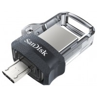 Sandisk Ultra Dual m3.0 unidad flash USB 32 GB USB Type-A / Micro-USB 3.2 Gen 1 (3.1 Gen 1) Negro, Plata, Transparente (Espera 4 dias) en Huesoi