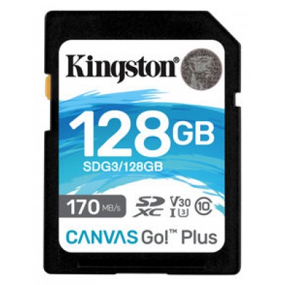 Kingston Canvas Go! Plus SD 128GB class 10 U3 V30 en Huesoi