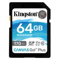 Kingston Canvas Go! Plus SD 64GB class 10 U3 V30 en Huesoi