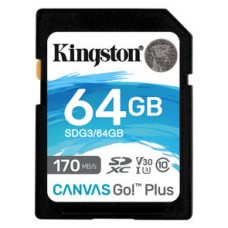 Kingston Canvas Go! Plus SD 64GB class 10 U3 V30 en Huesoi