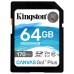 Kingston Canvas Go! Plus SD 64GB class 10 U3 V30 en Huesoi