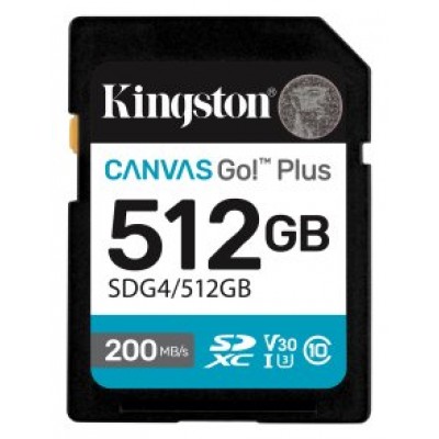 Kingston Technology 512GB SDXC Canvas Go Plus Gen4 200MB/s C10 UHS-I U3 V30 (Espera 4 dias) en Huesoi