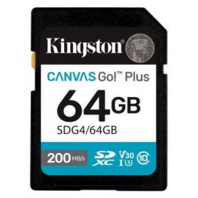 Kingston Technology 64GB SDXC Canvas Go Plus Gen4 200MB/s C10 UHS-I U3 V30 (Espera 4 dias) en Huesoi