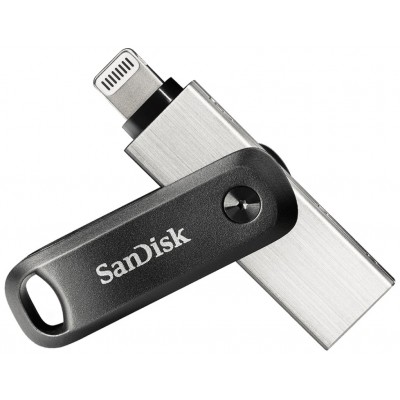 SanDisk iXpand unidad flash USB 64 GB USB Type-A / Lightning 3.2 Gen 2 (3.1 Gen 2) Negro, Plata (Espera 4 dias) en Huesoi
