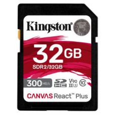 Kingston Technology Canvas React Plus 32 GB SD UHS-II Clase 10 (Espera 4 dias) en Huesoi