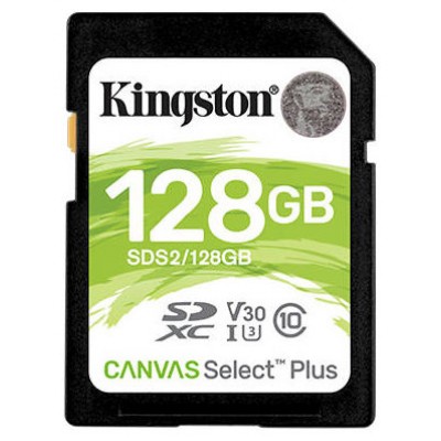 MEMORIA SD XC 128GB CLASE 10 KINGSTON CANVAS SELECT en Huesoi