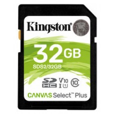 MEMORIA SD XC 32GB CLASE 10 KINGSTON CANVAS SELECT en Huesoi