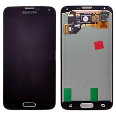 Pant. Tactil + LCD + Marco Compatible Samsung Galaxy S5 Negro (Espera 2 dias) en Huesoi
