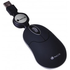 NGS Ratón Retráctil SINBLACK 1000dpi Negro en Huesoi