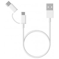 CABLE USB 2.0/M USB-C/M MICROUSB/M 0.3 M BLANCO XIAOMI (Espera 4 dias) en Huesoi