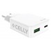 Celly Cargador 1 Usb-C 1 Usb- A 45w en Huesoi Celly Cargador 1 Usb-C 1 Usb- A 45w en Huesoi