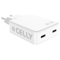 Celly Cargador 2 Usb-C 65w en Huesoi Celly Cargador 2 Usb-C 65w en Huesoi
