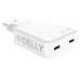 Celly Cargador 2 Usb-C 65w en Huesoi Celly Cargador 2 Usb-C 65w en Huesoi