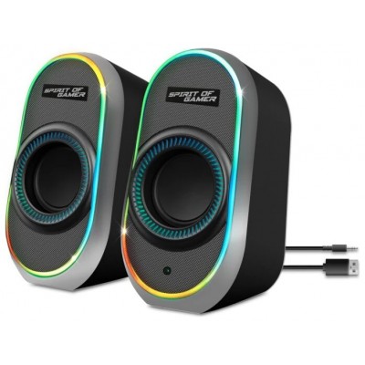 Spirit of Gamer Altavoz 2.0 FANATIC 500 RGB Black en Huesoi