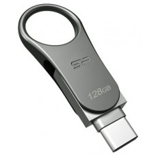 SP Lapiz USB C80 USB-C 3.2 128GB Dual Metalico en Huesoi