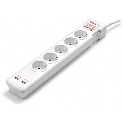 REGLETA SALICRU SPS SAFE 5+ 2USB (Espera 4 dias) en Huesoi