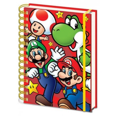 CUADERNO A5 CON ESPIRAL PERSONAJES SUPER MARIO 21 X 15 CM PYRAMID REDSTRING SR72959 (Espera 4 dias) en Huesoi
