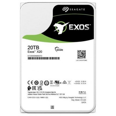 Seagate Exos X20 ST20000NM007D 20TB 6GB/S 3.5" en Huesoi