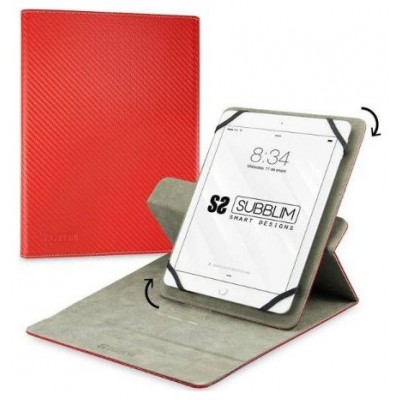 FUNDA ROTATE 360 TABLET EXECUTIVE 10.1"" ROJO SUBBLIM (Espera 4 dias) en Huesoi