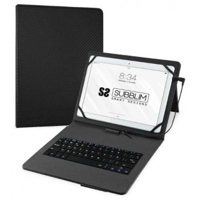 SUBBLIM Funda con Teclado Micro USB - USB C KEYTAB PRO USB 10,1" Black (Espera 4 dias) en Huesoi