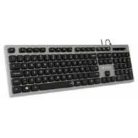 TECLADO USB SUBBLIM WIRED ERGO KEYS SILENT FLAT HQ GREY USB en Huesoi